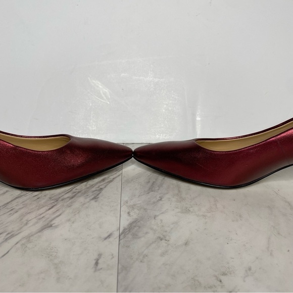 Marc Fisher Yulunda Red Leather Pointy Toe Pump 6.5 M - Picture 6 of 16